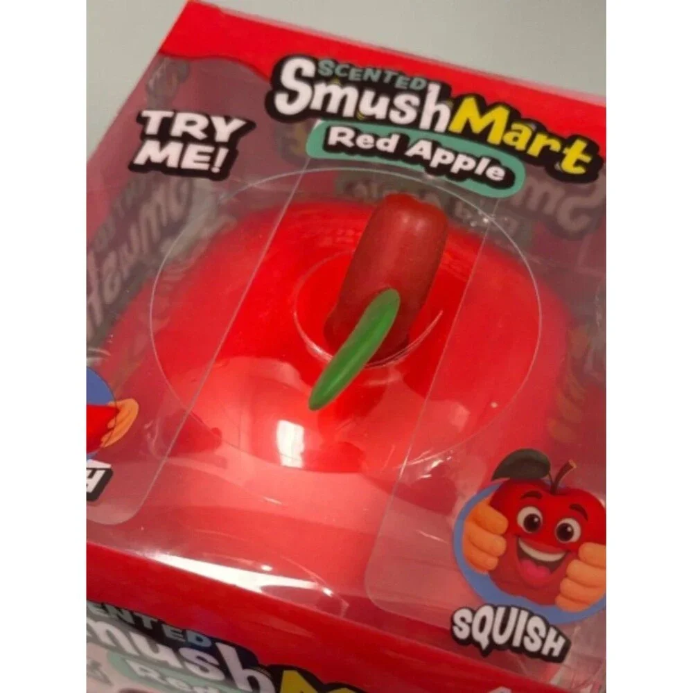 RMS Crazy Fun Smush Mart  Scented Red Apple Squishy Fidget Toy